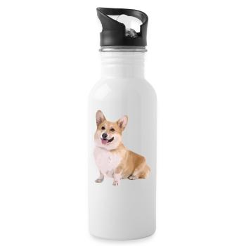 Corgi - Trinkflasche mit integriertem Trinkhalm - Weiß - Rechts