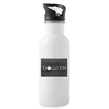 Évolution - Gourde avec paille intégrée - blanc - Droite