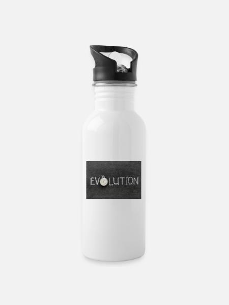 Évolution - Gourde avec paille intégrée - blanc