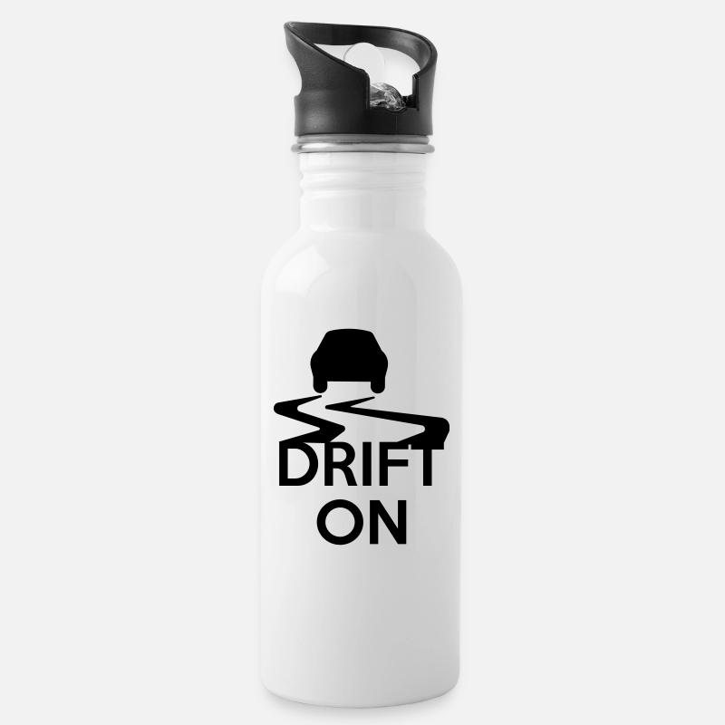 Drift On - Gourde avec paille intégrée - blanc