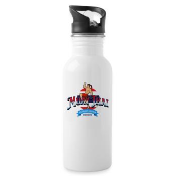 MuayThai - Water bottle with straw - white - Right
