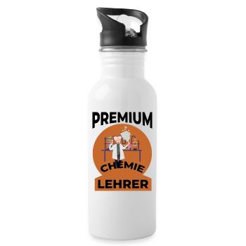 Chemistry Teacher - Water bottle with straw - white - Right