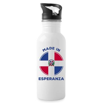 Esperanza - Trinkflasche mit integriertem Trinkhalm - Weiß - Rechts