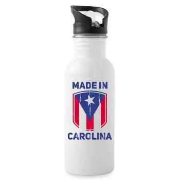 Carolina Puerto Rico - Water bottle with straw - white - Right