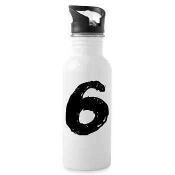 Maillot 6 numéros - Gourde avec paille intégrée - blanc - Droite