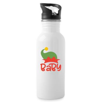 Bébé - Gourde avec paille intégrée - blanc - Droite