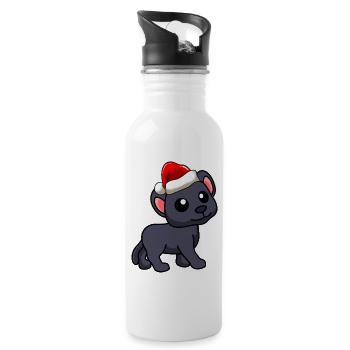 Panther Comic Christmas - Gourde avec paille intégrée - blanc - Droite