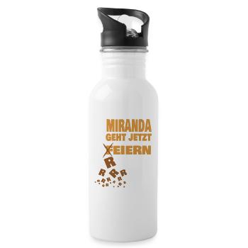 miranda - Trinkflasche mit integriertem Trinkhalm - Weiß - Rechts