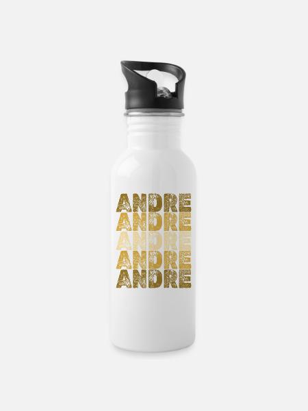 Held Andre - Trinkflasche mit integriertem Trinkhalm - Weiß