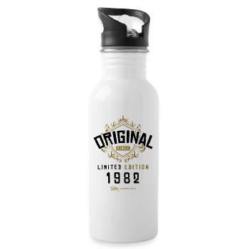 1982 limited edition birthday - Water bottle with straw - white - Right