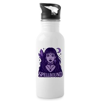 Sorcière Spellbound violette mystique - Gourde avec paille intégrée - blanc - Droite
