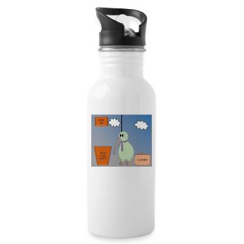 Bird Air - Trinkflasche mit integriertem Trinkhalm - Weiß - Rechts