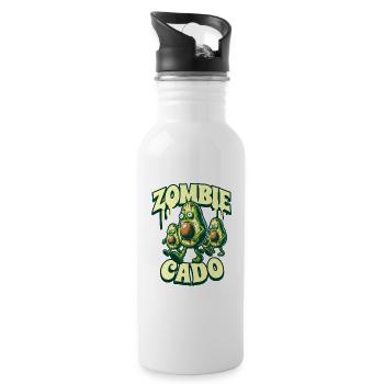 Zombie Avocat Zombiecado - Gourde avec paille intégrée - blanc - Droite