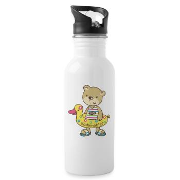 Lifeguard Bär - Water bottle with straw - white - Right