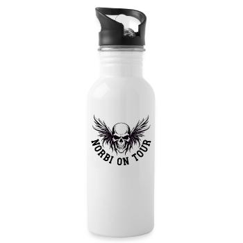 Norbi-on-Tour - Trinkflasche mit integriertem Trinkhalm - Weiß - Rechts
