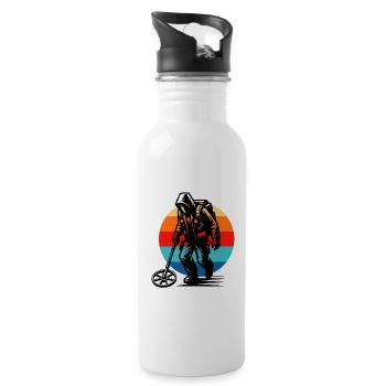 Sondeln Metalldetektor - Trinkflasche mit integriertem Trinkhalm - Weiß - Rechts