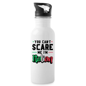 Italien Italie Drôle Dicton Idée Cadeau - Gourde avec paille intégrée - blanc - Droite