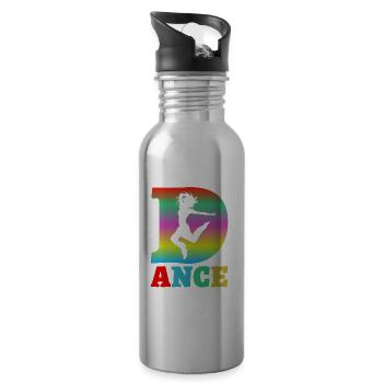dance - Trinkflasche mit integriertem Trinkhalm - Lightsilver - Rechts