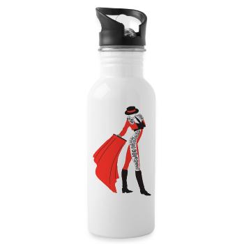 The matador - Water bottle with straw - white - Right
