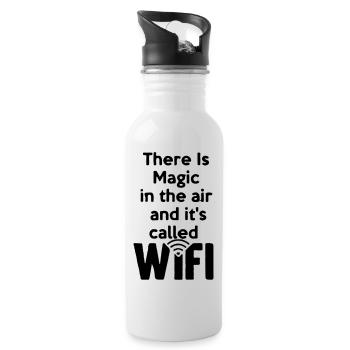 there_is_magic_air_wifi - Gourde avec paille intégrée - blanc - Droite