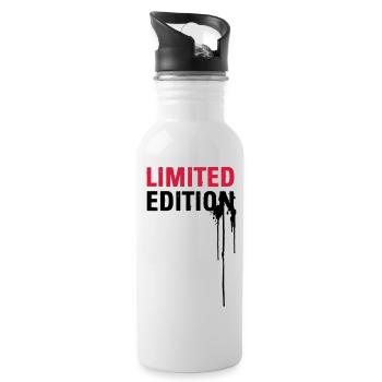 Limited Edition - Gourde avec paille intégrée - blanc - Droite