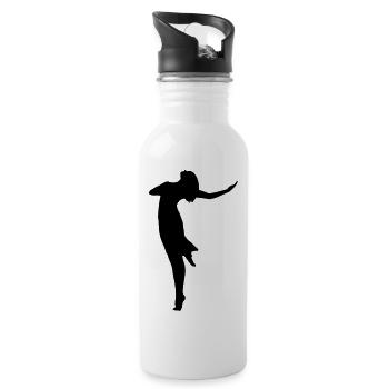 Danseuse - Gourde avec paille intégrée - blanc - Droite