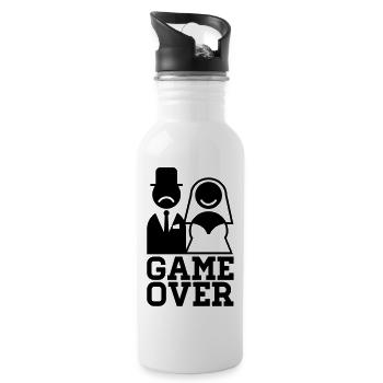 game_over_f1 - Water bottle with straw - white - Right