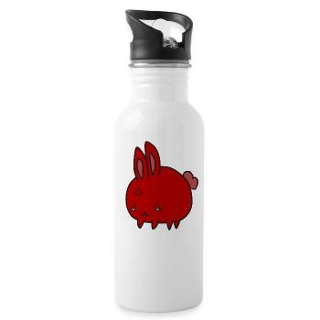 Bad bunny - Water bottle with straw - white - Right