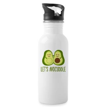 avocado - Water bottle with straw - white - Right