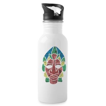 desert guardian - Water bottle with straw - white - Right