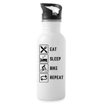 VTT VTT Bike Sort vélo vélo - Gourde avec paille intégrée - blanc - Droite