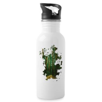 FOREST - Water bottle with straw - white - Right