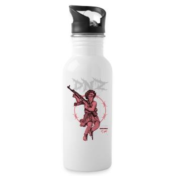 DNZ WORLD AK ANGEL - Trinkflasche mit integriertem Trinkhalm - Weiß - Rechts