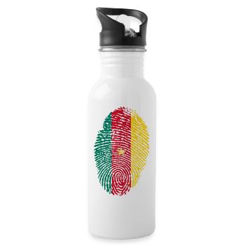 Cameroon - Water bottle with straw - white - Right