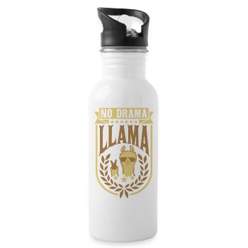 No Drama Lama Laurel Wreath - Gourde avec paille intégrée - blanc - Droite