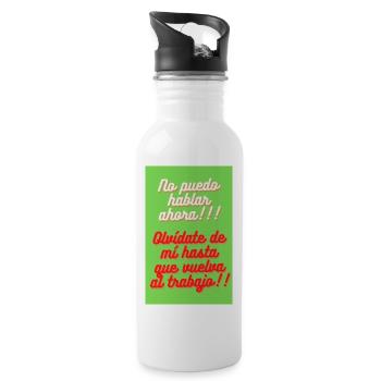 NO PUEDO HABLAR AHORA . OLVIDATE DE MI HASTA QUE - Gourde avec paille intégrée - blanc - Droite