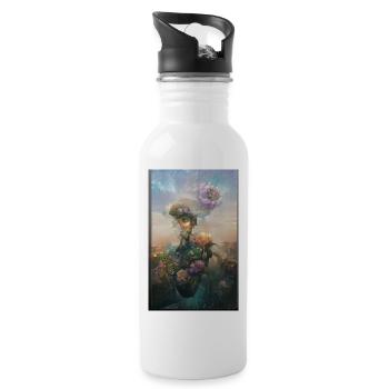Lord of Flowers special - Water bottle with straw - white - Right