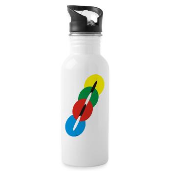 Channel 1 large - Water bottle with straw - white - Right