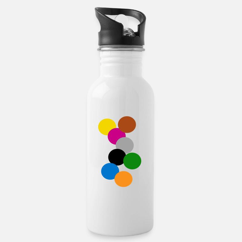 Ringe image16 - Trinkflasche mit integriertem Trinkhalm - Weiß