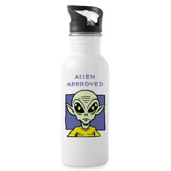 Conception Yellow Eye approuvée par Alien - Gourde avec paille intégrée - blanc - Droite