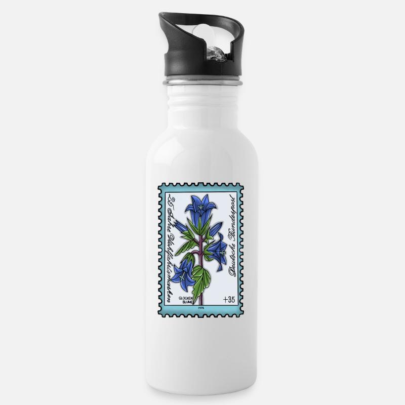 Campanule - Gourde avec paille intégrée - blanc