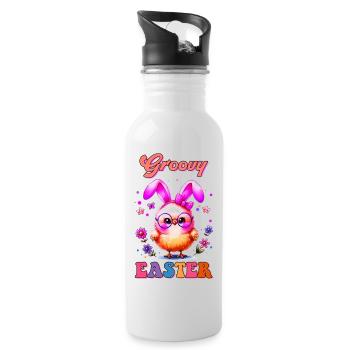 Easter Easter Bunny Easter Eve Easter Sunday Easter Egg Spring - Water bottle with straw - white - Right