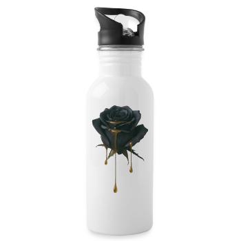 Miel de Rose Noire - Gourde avec paille intégrée - blanc - Droite