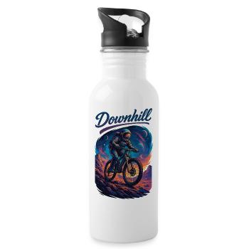 VTT VTT Descente Astronaute Cadeau - Gourde avec paille intégrée - blanc - Droite
