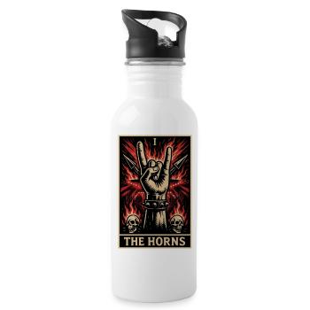 The Horns (Card I) - Water bottle with straw - white - Right