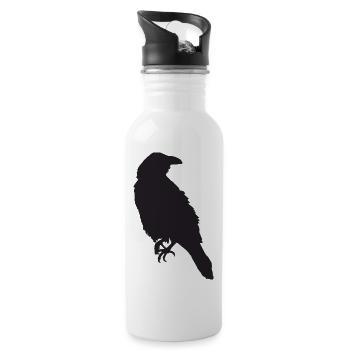 Crow III - Gourde avec paille intégrée - blanc - Droite