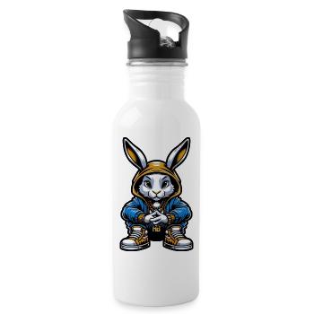 Hood Bunny - Water bottle with straw - white - Right