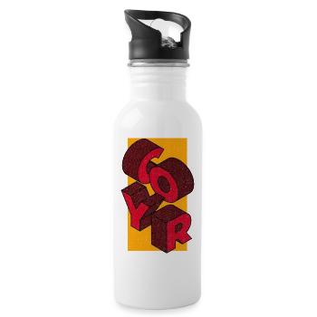 COYR (Come On You Reds) - Water bottle with straw - white - Right