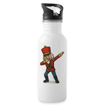  Nussknacker Dabbing Dance - Trinkflasche mit integriertem Trinkhalm - Weiß - Rechts