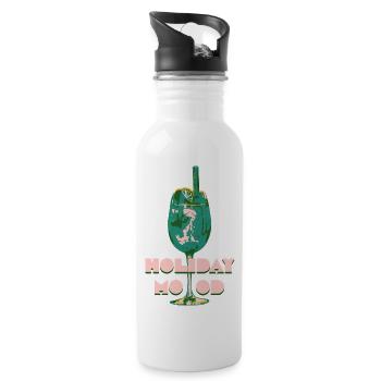 HOLIDAY FASHION - Water bottle with straw - white - Right
